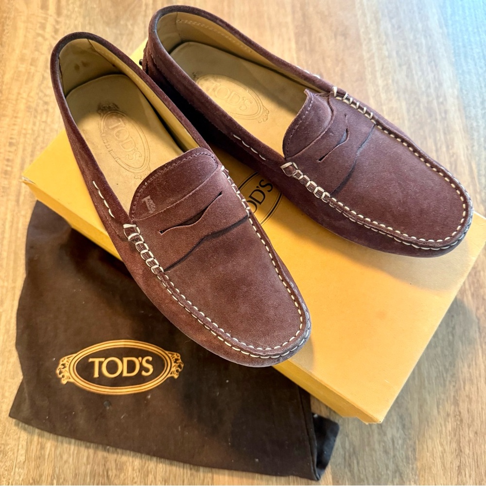 Tod's Gommino Suede Loafers